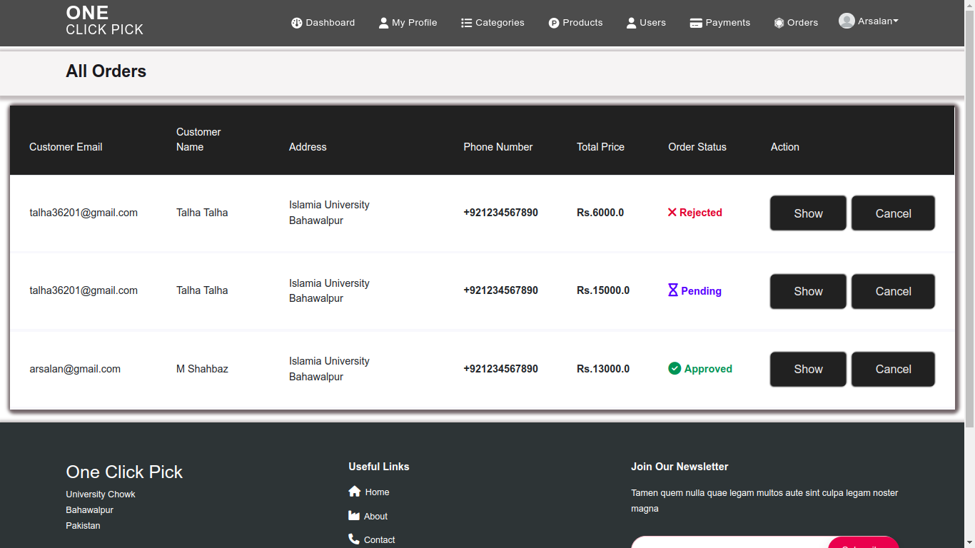 Personal Portfolio Images